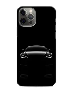 Чехол для iPhone 12 Pro с картинкой «Силуэт Tesla Night»
