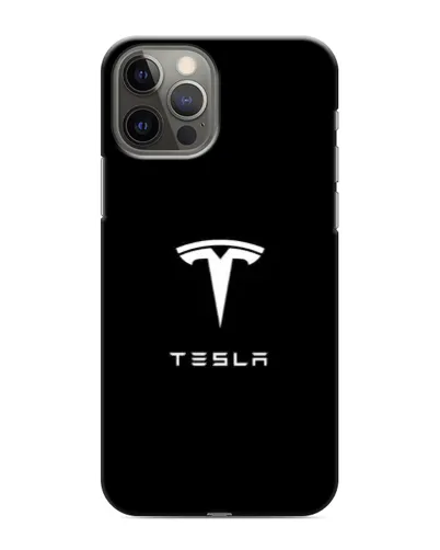 Чехол для iPhone 12 Pro с картинкой «Tesla White Logo» Чехол для iPhone 12 Pro с картинкой «Tesla White Logo»