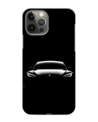 Чехол для iPhone 12 Pro с картинкой «Фары Tesla Night» Чехол для iPhone 12 Pro с картинкой «Фары Tesla Night»