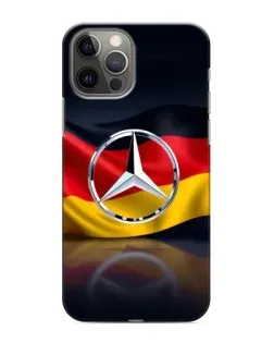 Чехол для iPhone 12 Pro с картинкой «Mercedes — флаг Германии»