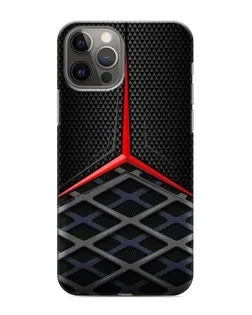 Чехол для iPhone 12 Pro с картинкой «Mercedes Carbon Grid»