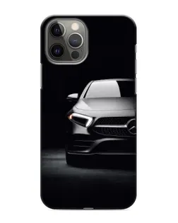 Чехол для iPhone 12 Pro с картинкой «Свет фар Mercedes»