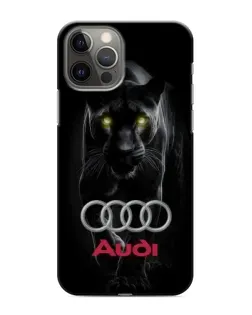 Чехол для iPhone 12 Pro с картинкой «Пантера и Audi» Чехол для iPhone 12 Pro с картинкой «Пантера и Audi»