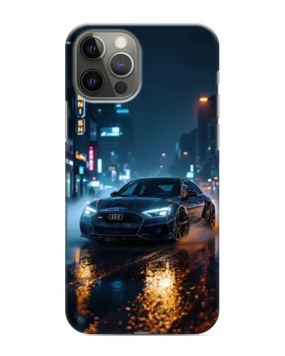 Чохол для iPhone 12 Pro з картинкою «Нічне місто та Audi» Чохол для iPhone 12 Pro з картинкою «Нічне місто та Audi»