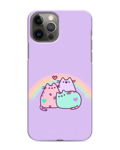 Чохол для iPhone 12 Pro з картинкою «Веселкові Пушини»