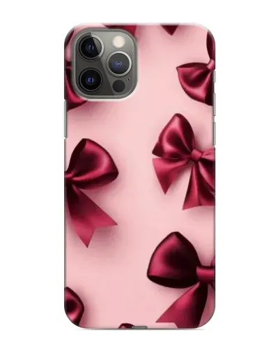 Чохол для iPhone 12 Pro з картинкою «Бордовий атлас»