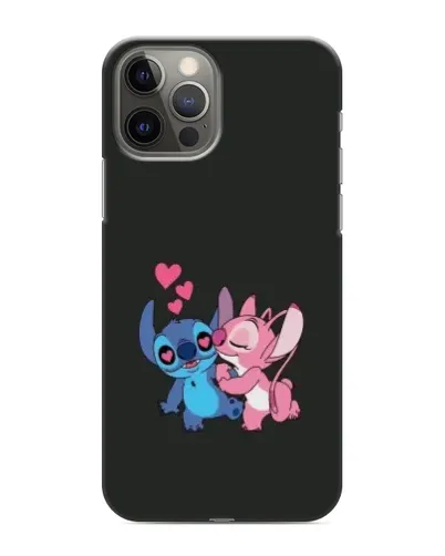 Чехол для iPhone 12 Pro с картинкой «Анжел целует Стича»