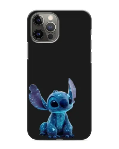 Чехол для iPhone 12 Pro с картинкой «Стич на черном»