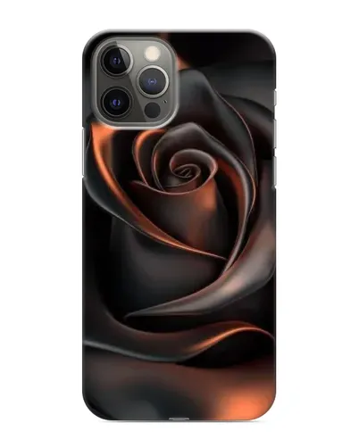 Чехол для iPhone 12 Pro с картинкой «Шелковая черная роза» Чехол для iPhone 12 Pro с картинкой «Шелковая черная роза»