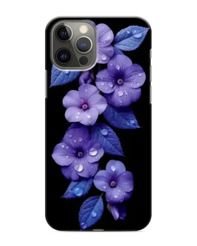 Чехол для iPhone 12 Pro с картинкой «Фиолетовые цветы с росою» Чехол для iPhone 12 Pro с картинкой «Фиолетовые цветы с росою»