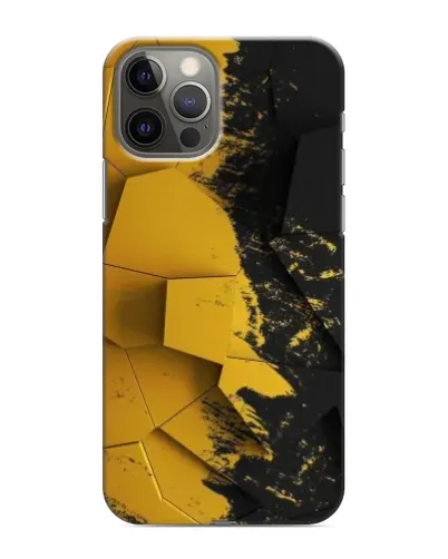 Чохол для iPhone 12 Pro з картинкою «Золоті уламки геометрії»