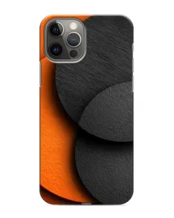 Чохол для iPhone 12 Pro з картинкою «Геометрія помаранчевих кіл»