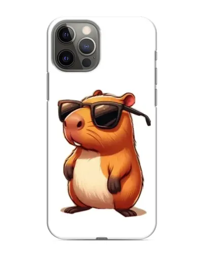 Чехол для iPhone 12 Pro с картинкой «Капибара в очках» Чехол для iPhone 12 Pro с картинкой «Капибара в очках»