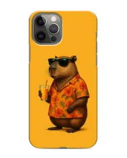 Чехол для iPhone 12 Pro с картинкой «Капибара на отдыхе» Чехол для iPhone 12 Pro с картинкой «Капибара на отдыхе»