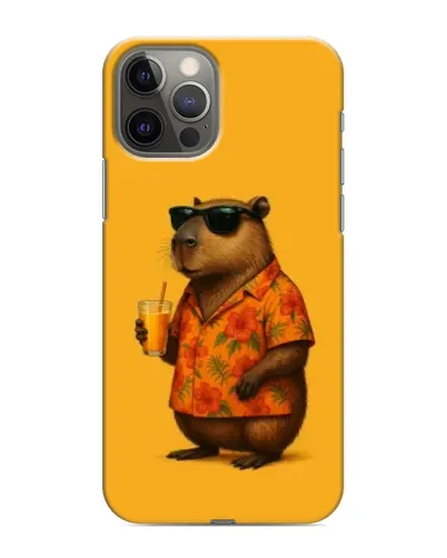 Чехол для iPhone 12 Pro с картинкой «Капибара на отдыхе» Чехол для iPhone 12 Pro с картинкой «Капибара на отдыхе»