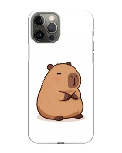 Чехол для iPhone 12 Pro с картинкой «Толстенькая капибара» Чехол для iPhone 12 Pro с картинкой «Толстенькая капибара»