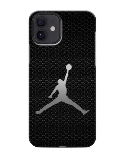 Чохол для iPhone 12 з картинкою «Jordan Dark Carbon»