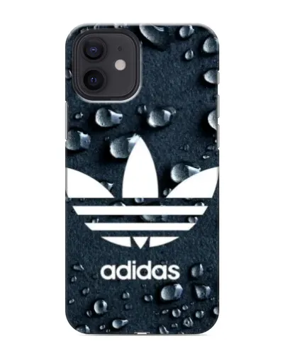 Чохол для iPhone 12 з картинкою «Adidas Trefoil Blue»