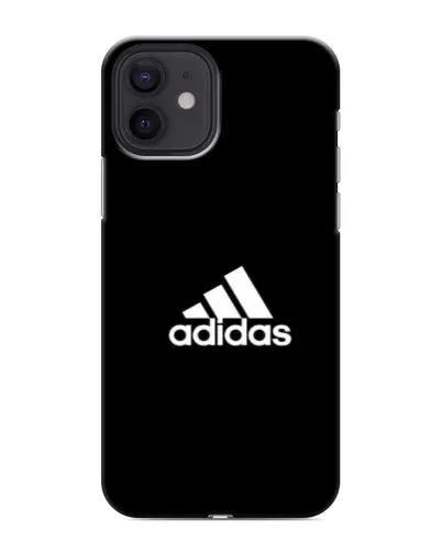 Чохол для iPhone 12 з картинкою «Чорна класика Adidas»