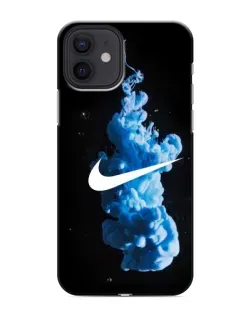 Чехол для iPhone 12 с картинкой «Nike и синий дым»
