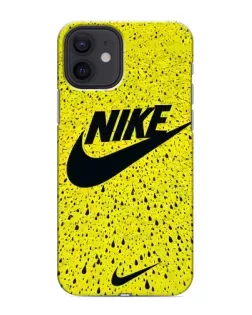Чехол для iPhone 12 с картинкой «Желтый текстурный Nike»