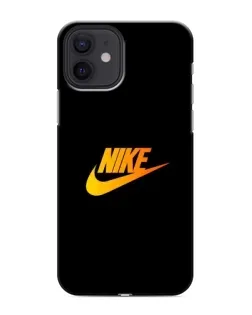 Чехол для iPhone 12 с картинкой «Золотой логотип Nike»