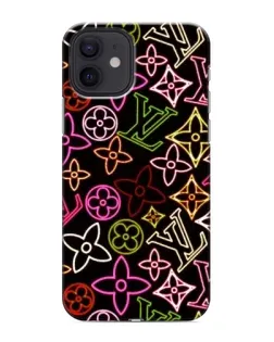 Чохол для iPhone 12 з картинкою «Неоновий мікс Nike»