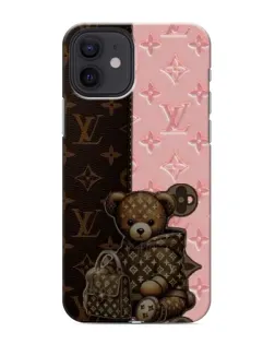 Чохол для iPhone 12 з картинкою «Ведмедик у стилі LV»