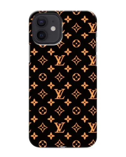 Чохол для iPhone 12 з картинкою «Золота монограма LV»