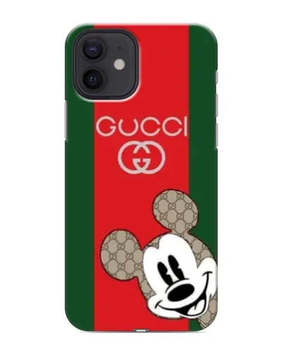 Чехол для iPhone 12 с картинкой «Gucci — полосы и Микки» Чехол для iPhone 12 с картинкой «Gucci — полосы и Микки»