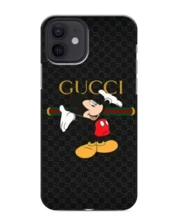 Чехол для iPhone 12 с картинкой «Микки Маус Gucci»