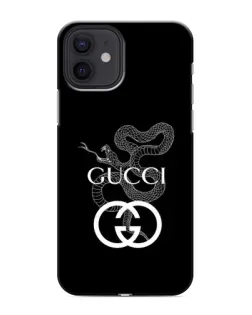 Чехол для iPhone 12 с картинкой «Gucci — серебряная змея»