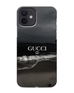 Чехол для iPhone 12 с картинкой «Gucci — морской прибой»