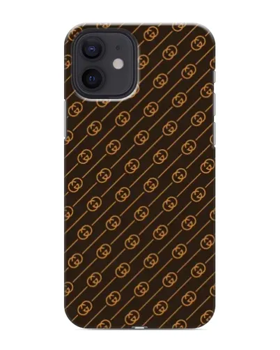 Чехол для iPhone 12 с картинкой «Gucci — золотые диагонали» Чехол для iPhone 12 с картинкой «Gucci — золотые диагонали»