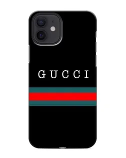 Чехол для iPhone 12 с картинкой «Gucci — красный пояс»