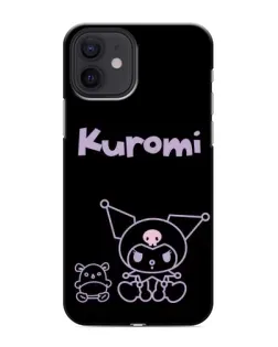 Чохол для iPhone 12 з картинкою «Kuromi — чорний мінімалізм» Чохол для iPhone 12 з картинкою «Kuromi — чорний мінімалізм»
