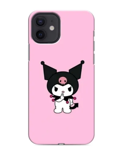 Чохол для iPhone 12 з картинкою «Kuromi — рожева ніжність»