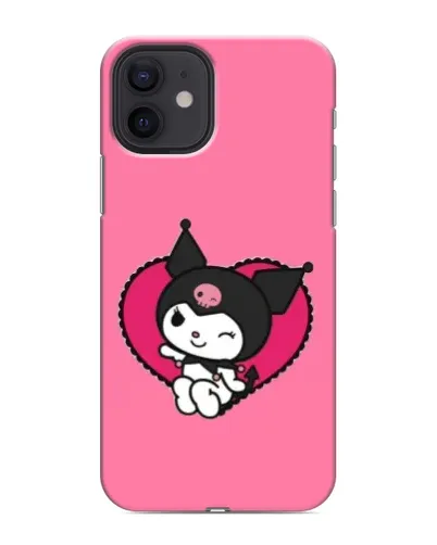 Чохол для iPhone 12 з картинкою «Kuromi — любов у серці»