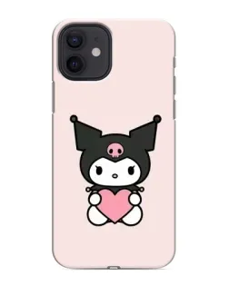 Чохол для iPhone 12 з картинкою «Kuromi та серце»