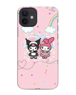 Чохол для iPhone 12 з картинкою «My Melody та Kuromi»