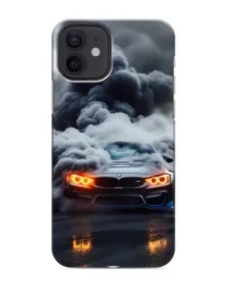 Чохол для iPhone 12 з картинкою «BMW у диму»