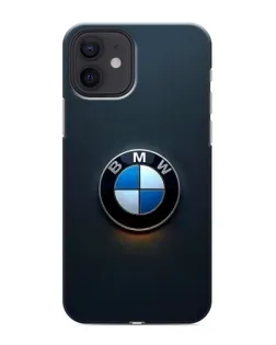 Чохол для iPhone 12 з картинкою «Логотип BMW — мінімалізм»