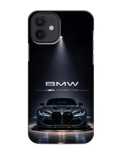 Чехол для iPhone 12 с картинкой «BMW сквозь ночной город» Чехол для iPhone 12 с картинкой «BMW сквозь ночной город»