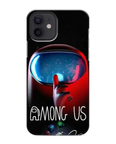 Чохол для iPhone 12 з картинкою «Червоний імпостер — макро» Чохол для iPhone 12 з картинкою «Червоний імпостер — макро»