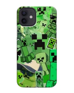 Чохол для iPhone 12 з картинкою «Кріпери Minecraft»