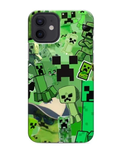 Чохол для iPhone 12 з картинкою «Кріпери Minecraft» Чохол для iPhone 12 з картинкою «Кріпери Minecraft»