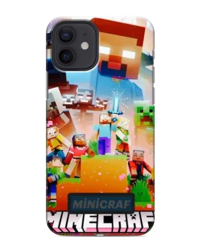 Чохол для iPhone 12 з картинкою «Minecraft герої гри» Чохол для iPhone 12 з картинкою «Minecraft герої гри»