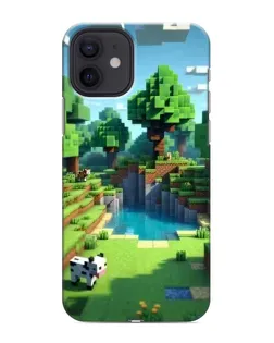 Чохол для iPhone 12 з картинкою «Minecraft літній день»
