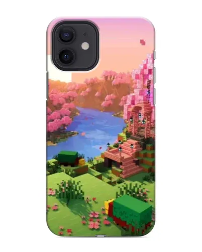 Чохол для iPhone 12 з картинкою «Рожеве дерево Minecraft» Чохол для iPhone 12 з картинкою «Рожеве дерево Minecraft»