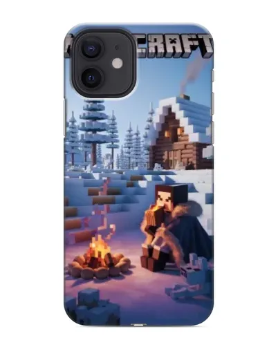 Чохол для iPhone 12 з картинкою «Зимовий Minecraft» Чохол для iPhone 12 з картинкою «Зимовий Minecraft»